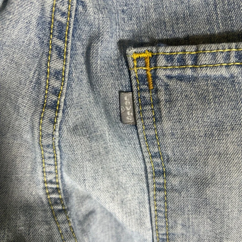 Levis SilverTab Baggy Jeans Light Wash 36x30 Mens Vintage 90s Distressed Denim